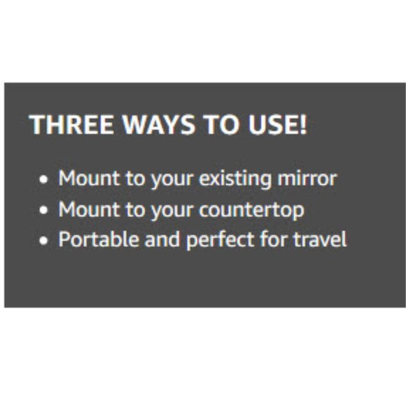 8" 10X LED lighted makeup mirror with suction cup - Picture 8 of 8